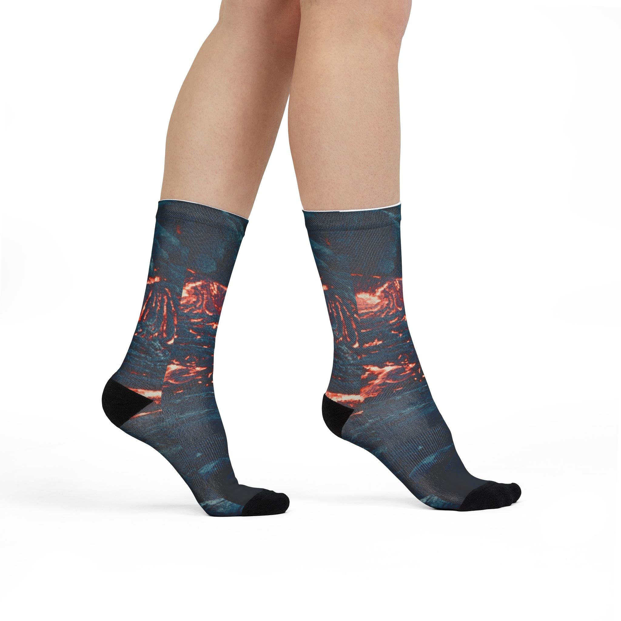 🔥 Lava Storm Socks – Bold, Fiery Comfort for Your Feet