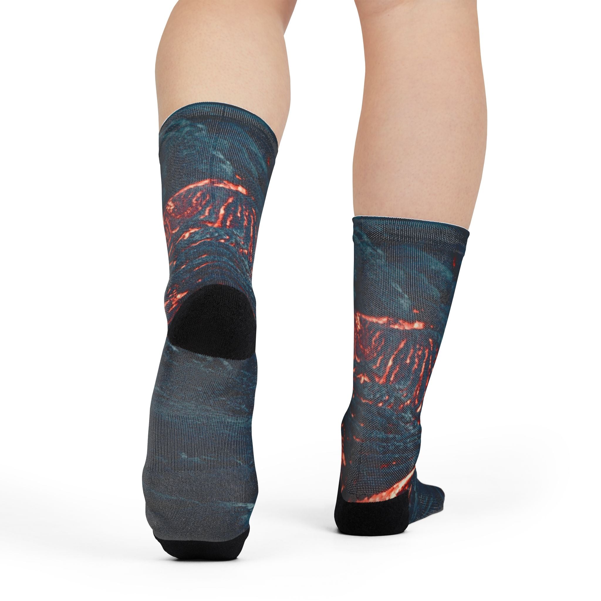 🔥 Lava Storm Socks – Bold, Fiery Comfort for Your Feet
