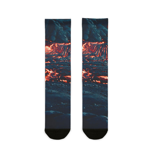 🔥 Lava Storm Socks – Bold, Fiery Comfort for Your Feet